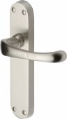 V6060-SN Heritage Brass Door Handle Lever Latch Gloucester Design Satin Nickel Finish