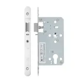 VDL7260-NL-R-PSS - Zoo Hardware Vier DIN Nightlatch 60mm Backset (72mm Centres) with 2pc Radius Forend - Polished Stainless Steel Finish