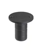 ZAS14APVDBLK - Zoo Hardware Dust Socket for Flush Bolts (Wood) 20mm dia. x 38mm PVD Black Finish