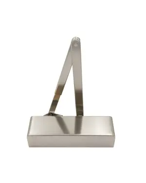 Click Here To Enlarge This Photo Of ZDC0024A-SN - Zoo Hardware Power Size 2-4 Overhead Door Closer with Matching Arm and Semi Radius Cover - Satin Nickel Finish