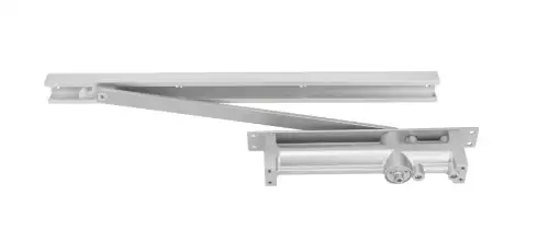 Click Here To Enlarge This Photo Of ZDC003C-SE - Zoo Hardware Concealed Overhead Door Closer (Fixed Power Size 3) with Matching Track and Arm - Silver Finish