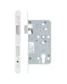 ZDL7260ESC-R-PCW - Zoo Hardware Din Escape Sashlock - 72mm Centres - 60mm Backset (Radius) Powder Coated White Finish