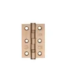 ZHSS232-FD-TRG - Zoo Hardware Grade 7 CE Fire Rated Ball Bearing Hinges 76mm x 50mm x 2mm Tuscan Rose Gold