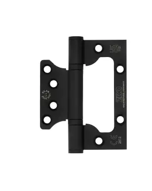 Click Here To Enlarge This Photo Of ZHSSFH-243S-MB - Zoo Hardware Grade 11 CE Fire Rated Flush / Interleaf Hinges - Matt Black
