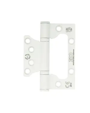 Click Here To Enlarge This Photo Of ZHSSFH-243S-PCW - Zoo Hardware Grade 11 CE Fire Rated Flush / Interleaf Hinges - Powder Coated White
