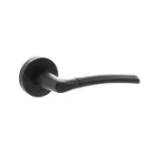 Atlantic - S33RMB STATUS 'Indiana' Lever Door Handle on Round Rose - Matt Black