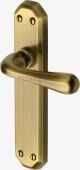 V7060-AT Heritage Brass Door Handle Lever Latch Charlbury Design Antique Brass Finish