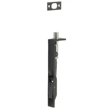 Click Here To Enlarge This Photo Of JSS50DB Frelan Hardware Dark Bronze (SS) Lever Action Flush Bolt 150mm x 20mm Square Forend