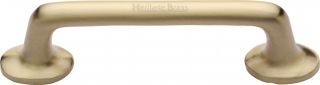 C0376 96-SB Heritage Brass Cabinet Pull Traditional Design 96mm ctc Satin Brass Finish