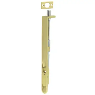 Click Here To Enlarge This Photo Of JSS51RPVD Frelan Hardware Polished Brass (SS) Lever Action Flush Bolt 203mm x 20mm Radius Forend