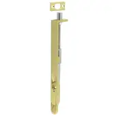 JSS51RPVD Frelan Hardware Polished Brass (SS) Lever Action Flush Bolt 203mm x 20mm Radius Forend