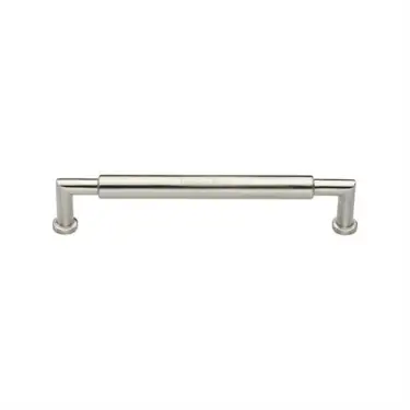 Click Here To Enlarge This Photo Of C0319 101-SN Heritage Brass Cabinet Pull Bauhaus Round Design 101mm ctc Satin Nickel Finish