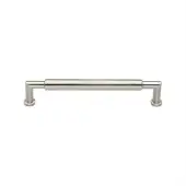 C0319 101-SN Heritage Brass Cabinet Pull Bauhaus Round Design 101mm ctc Satin Nickel Finish
