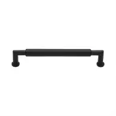 C0319 152-BKMT Heritage Brass Cabinet Pull Bauhaus Round Design 152mm ctc Matt Black Finish