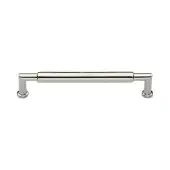 C0319 152-PNF Heritage Brass Cabinet Pull Bauhaus Round Design 152mm ctc Polished Nickel Finish
