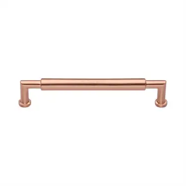 Click Here To Enlarge This Photo Of C0319 152-SRG Heritage Brass Cabinet Pull Bauhaus Round Design 152mm ctc Satin Rose Gold Finish