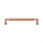 C0319 152-SRG Heritage Brass Cabinet Pull Bauhaus Round Design 152mm ctc Satin Rose Gold Finish