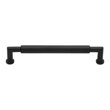 Click Here To Enlarge This Photo Of C0319 203-BKMT Heritage Brass Cabinet Pull Bauhaus Round Design 203mm ctc Matt Black Finish