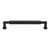 C0319 203-BKMT Heritage Brass Cabinet Pull Bauhaus Round Design 203mm ctc Matt Black Finish