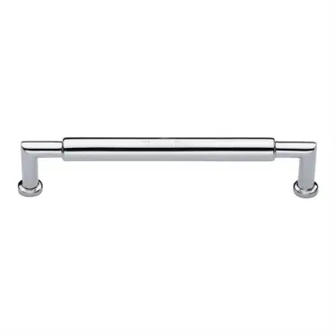 Click Here To Enlarge This Photo Of C0319 203-PC Heritage Brass Cabinet Pull Bauhaus Round Design 203mm ctc Polished Chrome Finish