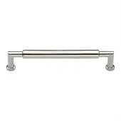 C0319 203-PNF Heritage Brass Cabinet Pull Bauhaus Round Design 203mm ctc Polished Nickel Finish