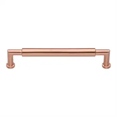 Click Here To Enlarge This Photo Of C0319 203-SRG Heritage Brass Cabinet Pull Bauhaus Round Design 203mm ctc Satin Rose Gold Finish
