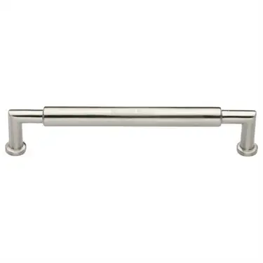 Click Here To Enlarge This Photo Of C0319 254-SN Heritage Brass Cabinet Pull Bauhaus Round Design 254mm ctc Satin Nickel Finish