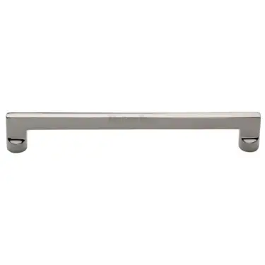 Click Here To Enlarge This Photo Of C0345 256-PNF Heritage Brass Cabinet Pull Apollo Design 256mm ctc Polished Nickel Finish