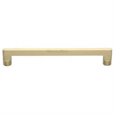 Click Here To Enlarge This Photo Of C0345 256-SB Heritage Brass Cabinet Pull Apollo Design 256mm ctc Satin Brass Finish