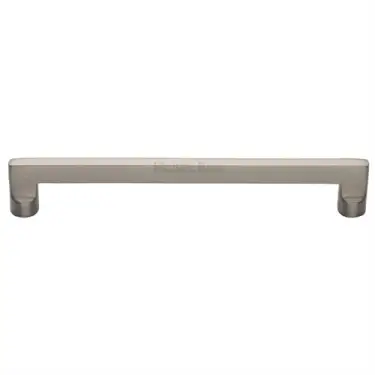 Click Here To Enlarge This Photo Of C0345 256-SN Heritage Brass Cabinet Pull Apollo Design 256mm ctc Satin Nickel Finish