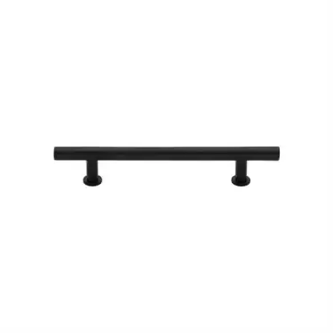 Click Here To Enlarge This Photo Of C0362 101-BKMT Heritage Brass Cabinet Pull T-Bar Design with 16mm Rose 101mm ctc Matt Black Finish