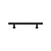C0362 101-BKMT Heritage Brass Cabinet Pull T-Bar Design with 16mm Rose 101mm ctc Matt Black Finish
