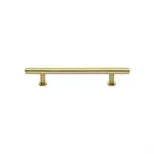C0362 101-PB Heritage Brass Cabinet Pull T-Bar Design with 16mm Rose 101mm ctc Polished Brass Finish
