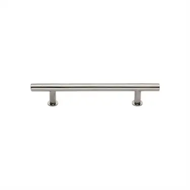 Click Here To Enlarge This Photo Of C0362 101-PNF Heritage Brass Cabinet Pull T-Bar Design with 16mm Rose 101mm ctc Polished Nickel Finish