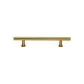 C0362 101-SB Heritage Brass Cabinet Pull T-Bar Design with 16mm Rose 101mm ctc Satin Brass Finish