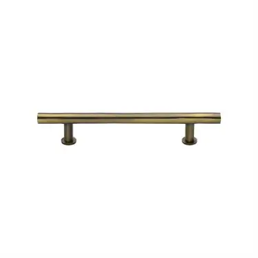 Click Here To Enlarge This Photo Of C0362 128-AT Heritage Brass Cabinet Pull T-Bar Design with 16mm Rose 128mm ctc Antique Brass Finish