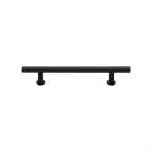 C0362 128-BKMT Heritage Brass Cabinet Pull T-Bar Design with 16mm Rose 128mm ctc Matt Black Finish