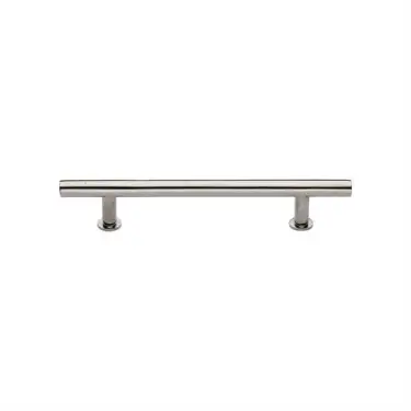 Click Here To Enlarge This Photo Of C0362 128-PNF Heritage Brass Cabinet Pull T-Bar Design with 16mm Rose 128mm ctc Polished Nickel Finish