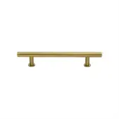 C0362 128-SB Heritage Brass Cabinet Pull T-Bar Design with 16mm Rose 128mm ctc Satin Brass Finish