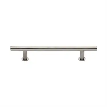 Click Here To Enlarge This Photo Of C0362 160-PNF Heritage Brass Cabinet Pull T-Bar Design with 16mm Rose 160mm ctc Polished Nickel Finish
