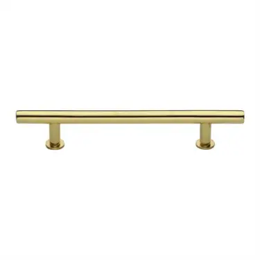 Click Here To Enlarge This Photo Of C0362 203-PB Heritage Brass Cabinet Pull T-Bar Design with 16mm Rose 203mm ctc Polished Brass Finish
