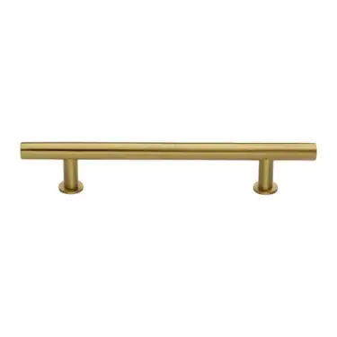 Click Here To Enlarge This Photo Of C0362 203-SB Heritage Brass Cabinet Pull T-Bar Design with 16mm Rose 203mm ctc Satin Brass Finish