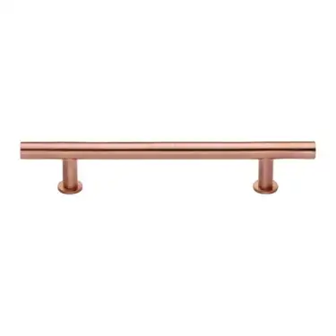 Click Here To Enlarge This Photo Of C0362 203-SRG Heritage Brass Cabinet Pull T-Bar Design with 16mm Rose 203mm ctc Satin Rose Gold Finish