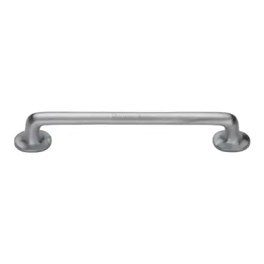 Click Here To Enlarge This Photo Of C0376 256-SC Heritage Brass Cabinet Pull Traditional Design 256mm ctc Satin Chrome Finish
