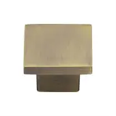 C1254 32-AT Heritage Brass Cabinet Knob Classic Square Design 32mm Antique Brass finish