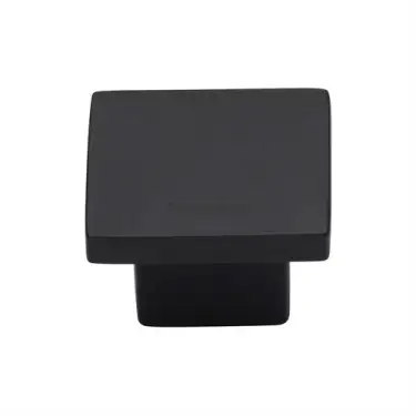 Click Here To Enlarge This Photo Of C1254 32-BKMT Heritage Brass Cabinet Knob Classic Square Design 32mm Matt Black finish