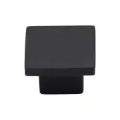 C1254 32-BKMT Heritage Brass Cabinet Knob Classic Square Design 32mm Matt Black finish