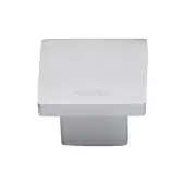 C1254 32-SC Heritage Brass Cabinet Knob Classic Square Design 32mm Satin Chrome finish