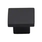 C1254 40-BKMT Heritage Brass Cabinet Knob Classic Square Design 40mm Matt Black finish