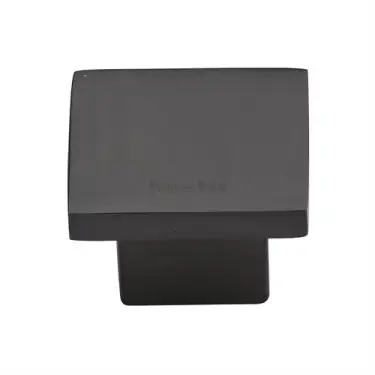 Click Here To Enlarge This Photo Of C1254 40-MB Heritage Brass Cabinet Knob Classic Square Design 40mm Matt Bronze finish